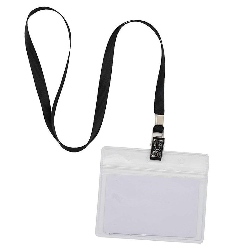 Beebel Gray Lanyards 100 Pack Nylon Flat Badge Lanyard for Id Badge Name Tag (Gray, 100 Pack) - Image 4
